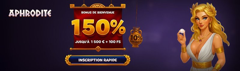 Découvrez les Meilleures Offres et Codes Promo de l'Aphrodite Casino - aperçu